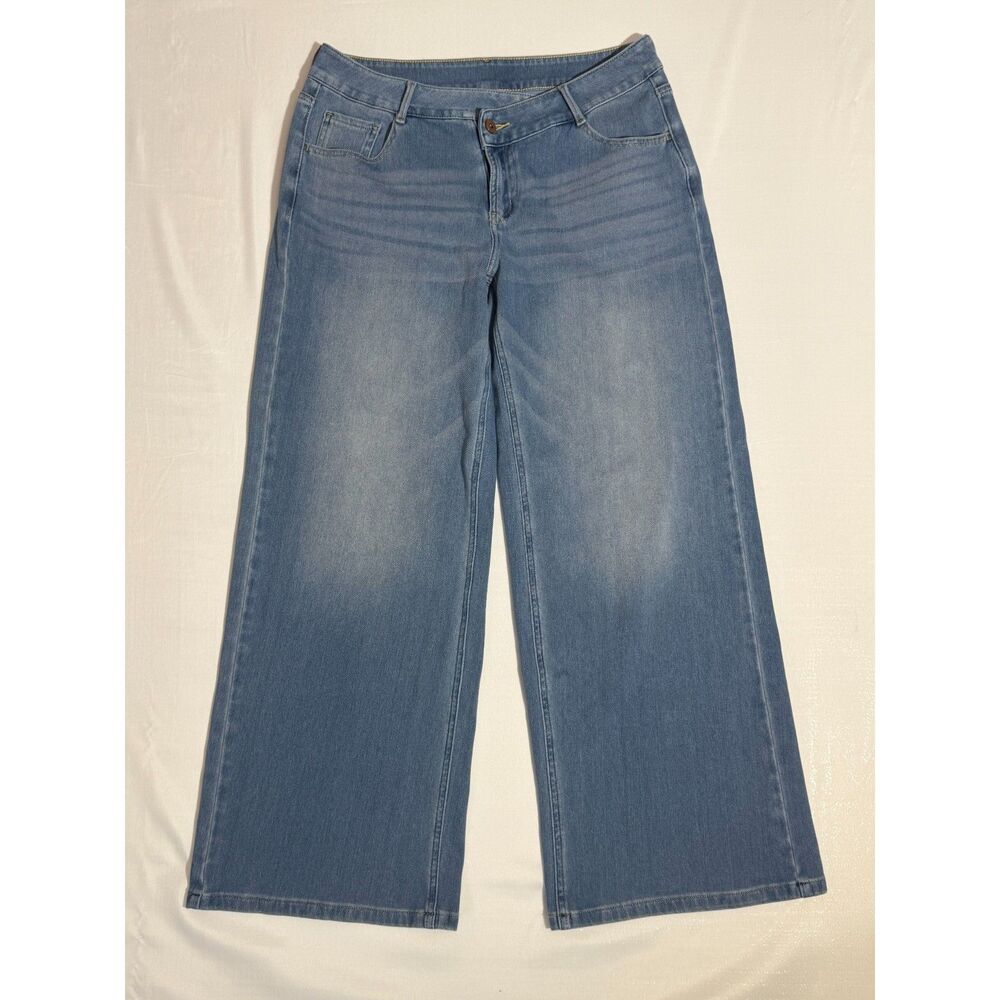 Halara Flex Jeans | Asymmetric Low Rise Baggy Wide Leg Stretchy | Size Medium